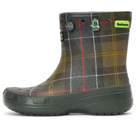 Crocs x Barbour Classic Boots ”Olive Plaid”