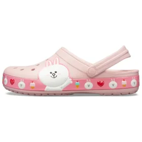 Crocs x Line Friends Beach Pink unisex-sandaler