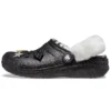 Disco Classic Lined Disco Glitter Clogs ”Svart Vit”
