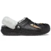Disco Classic Lined Disco Glitter Clogs ”Svart Vit”