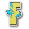 Disney-figurer, bokstaven F – Jibbitz™-berlocker Disney-figurer, bokstaven F – Jibbitz™-berlocker