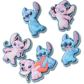 Disney Stitch & Angel 5-pack Jibbitz-skoberlocker