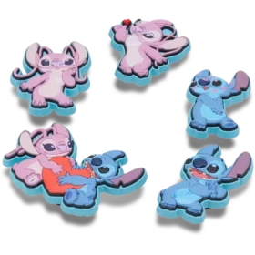 Disney Stitch & Angel 5-pack Jibbitz-skoberlocker