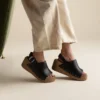 Dylan-sandaler med nitar och plattform Dylan-sandaler med nitar och plattform