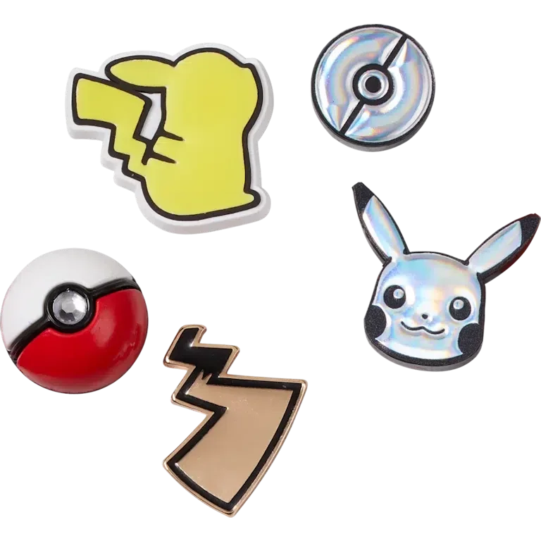 Elevated Pokémon 5-pack Jibbitz-skoberlocker Elevated Pokémon 5-pack Jibbitz-skoberlocker