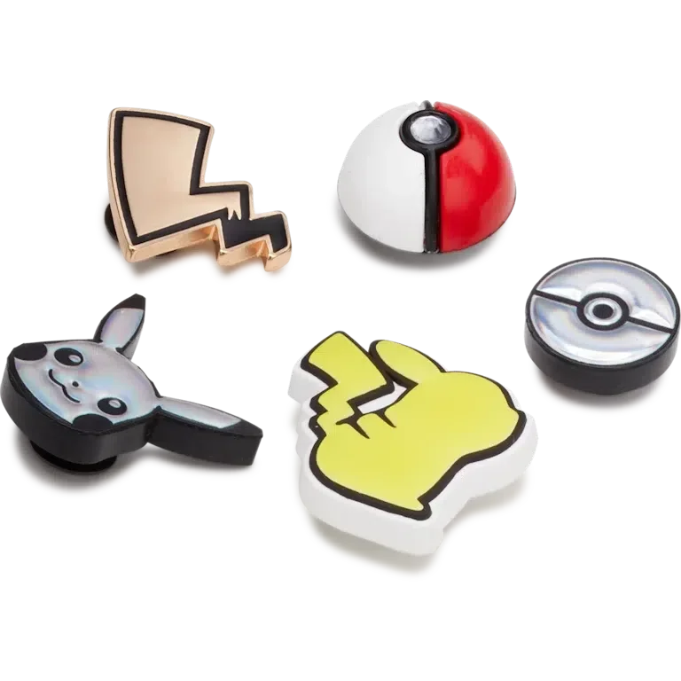 Elevated Pokémon 5-pack Jibbitz-skoberlocker Elevated Pokémon 5-pack Jibbitz-skoberlocker