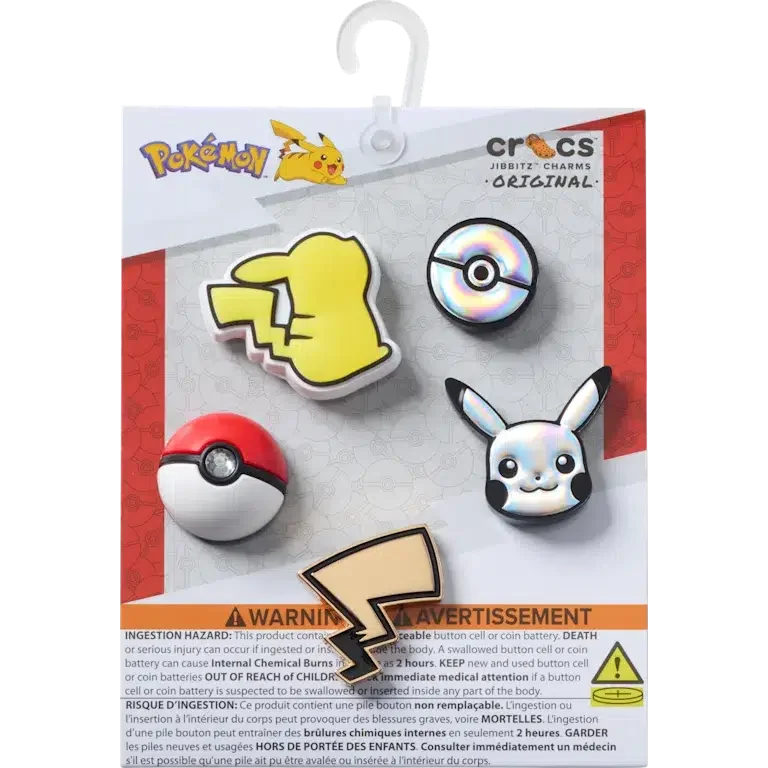 Elevated Pokémon 5-pack Jibbitz-skoberlocker Elevated Pokémon 5-pack Jibbitz-skoberlocker