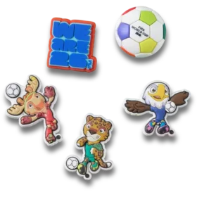 Fifa World Cup 26 – 5-pack Jibbitz-berlocker