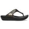 Flip-flops med tjock sula i svart och koppar