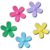 Flower Power 5-pack Jibbitz-berlocker