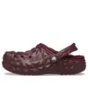 Fodrade geometriska Clogs ”Dark Cherry”