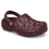 Fodrade geometriska Clogs ”Dark Cherry”