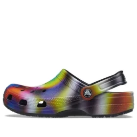 Färgglada Crocs Beach Unisex flerfärgade svarta Sandaler