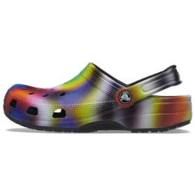 Färgglada Crocs Beach Unisex flerfärgade svarta Sandaler