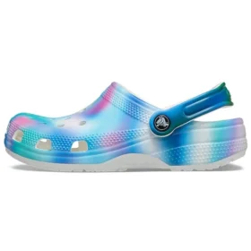Färgglada Crocs Beach Unisex flerfärgade vita Sandaler