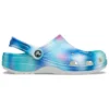 Färgglada Crocs Beach Unisex flerfärgade vita Sandaler