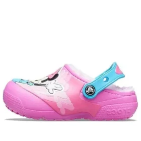 Fun Lab Disney Minnie Lined Clogs ”Pink Blue”