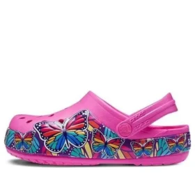 Fun Lab Multi Butterfly Band Light Clogs ”Pink Blue”