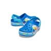 Funny Shark Små Crocs Utomhusplatta skor med strand- och sportssandaler i blått