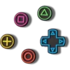 Game Controller 5-pack Jibbitz™-berlocker Game Controller 5-pack Jibbitz™-berlocker