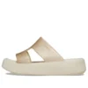 Getaway-sandaler med plattform och H-rem ”White Brown”