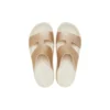 Getaway-sandaler med plattform och H-rem ”White Brown”