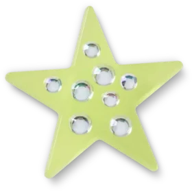 Green Gem Star Jibbitz™-berlocker