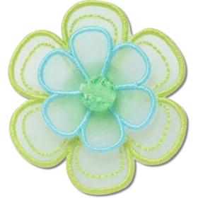 Gröna Jibbitz™-berlocker med nätblomma