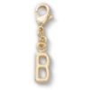 Guldbokstaven B – Jibbitz-berlocker