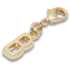 Guldbokstaven B – Jibbitz-berlocker