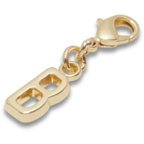 Guldbokstaven B – Jibbitz-berlocker