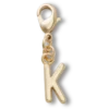 Guldbokstaven K – Jibbitz-berlocker