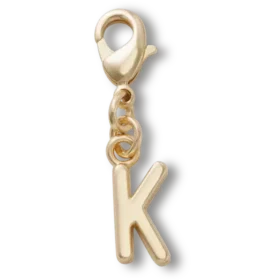 Guldbokstaven K – Jibbitz-berlocker