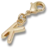 Guldbokstaven K – Jibbitz-berlocker