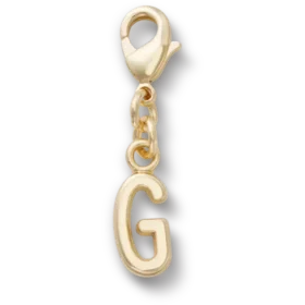 Guldcharm med bokstaven G – Jibbitz-berlocker