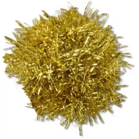 Guldglitterpompon Jibbitz™-berlocker