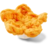 Handgjorda virkade orangea stjärnformade Jibbitz™-berlocker