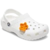 Handgjorda virkade orangea stjärnformade Jibbitz™-berlocker