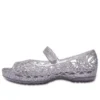 Isabella Glitter Peep Toe-sandaler ”Silver”