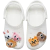 Jibbitz-berlocker – 5-pack med fluffiga djur
