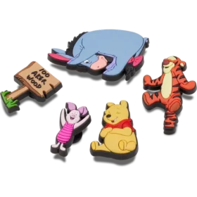 Jibbitz-berlocker med Nalle Puh, 5-pack