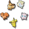 Jibbitz-berlocker med Pokémon-figurer, 5-pack