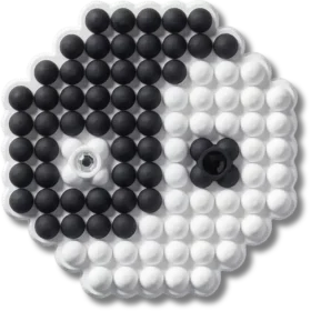 Jibbitz-berlocker med pärlor i form av ying och yang