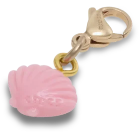 Jibbitz™-berlocker med rosa snäckskal