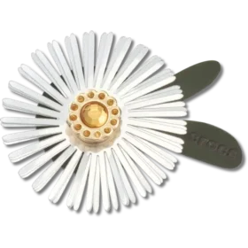 Jibbitz-berlocker med silverfärgad paljettblomma