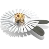 Jibbitz-berlocker med silverfärgad paljettblomma