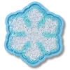 Jibbitz-berlocker med snöflinga i paljetter