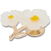 Jibbitz-berlocker med vita blommor