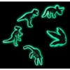 Jibbitz-skoberlocker – 5-pack med dinosaurier som lyser i mörkret