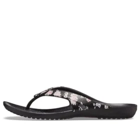 Kadee 2 tryckta Flip-flops ”Floral Black”